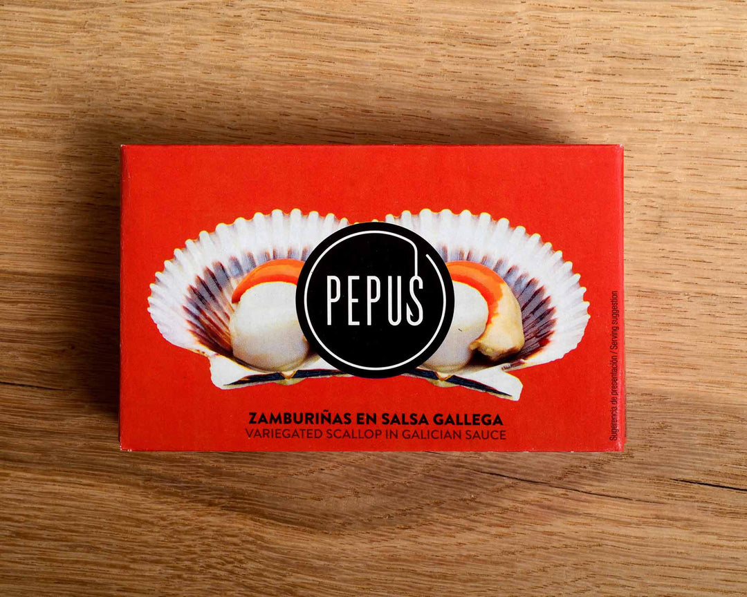 Pepus scallops in Galician sauce – Tinned Fish Market